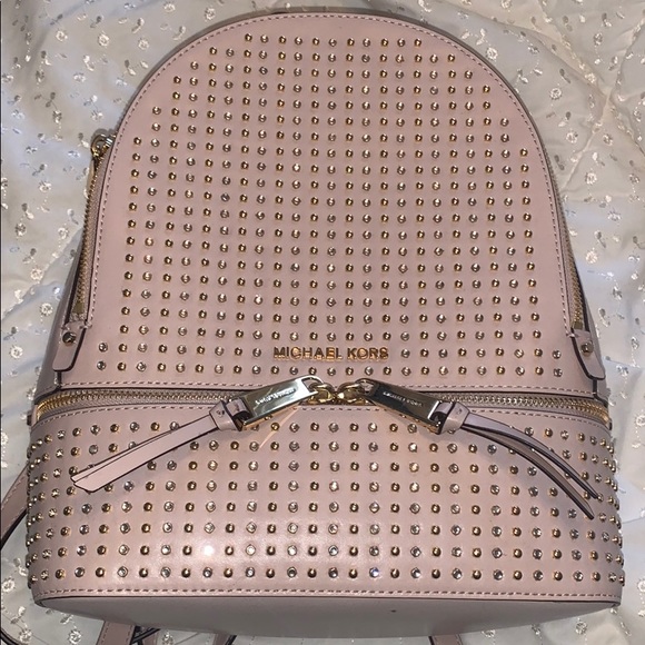 Michael Kors Rhea Zip Backpack Soft Pink NWT